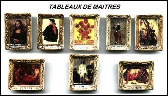 Dvo1  Serie Complete De Feves Les Tableaux De Maitres -Peintures -Peintres