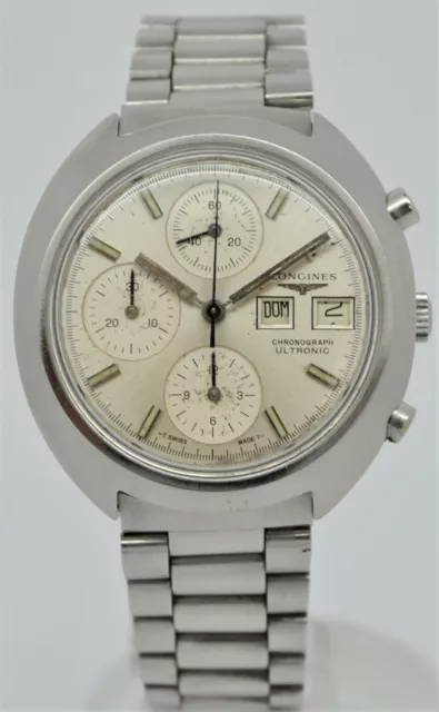 LONGINES ULTRONIC CHRONOGRAPH tuning fork stainless steel gents watch 995.00 PicClick UK