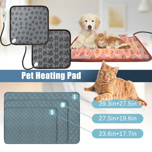Pet Thermal Mat Self Warming Heating Hot Pad or Non-slip Mat Pets Cat Dog Bed