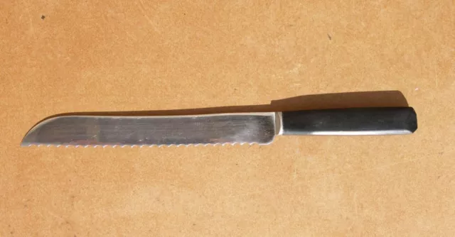 Couteau à émincer 1920 en inox et bois d'olivier 13 cm