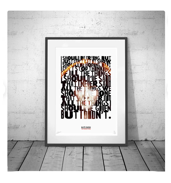 Kate Bush This Womans Work Lyrics FOR SALE! PicClick UK