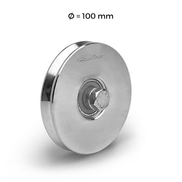 Ruota 1020 VZ in acciaio C45 con gola V - Rolling Center
