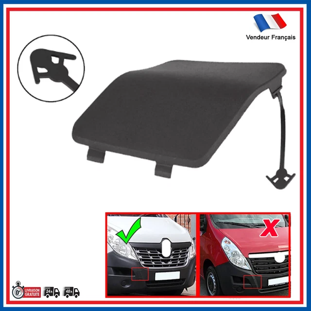 Cache Trou De Crochet De Remorquage Avant Pour BMW Série 3 E36 - Pare-chocs Droit Passager, Noir Granuleux