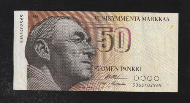 Finland 50 Markkaa Pick 114  1986 Litt.A * WITHOUT Litt.A ***