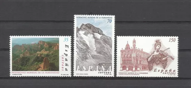 Bienes Patrimonio de la Humanidad 2000 ** Edifil 3729-3731 ** MNH