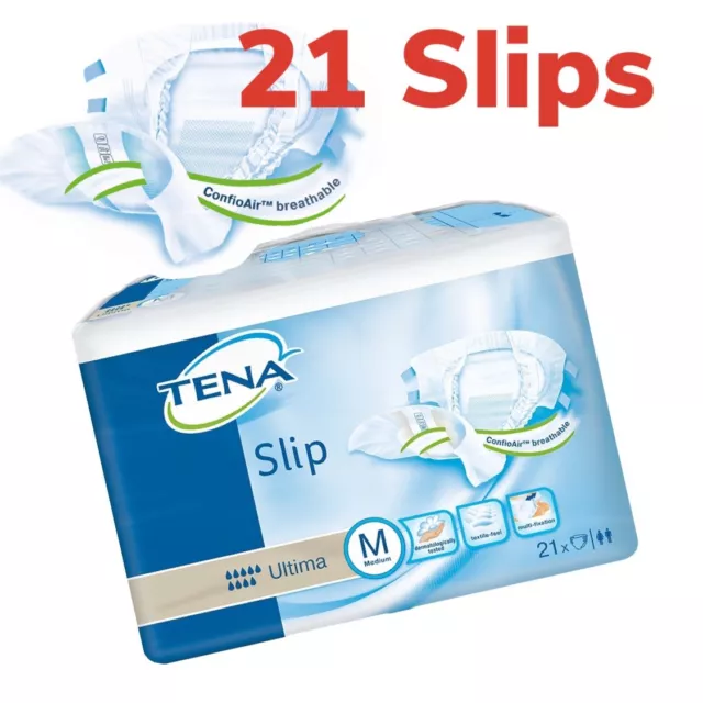 CASE SAVER PACK OF TENA SLIP ULTIMA MEDIUM INCONTINENCE AIDS PANTS Adult Nappies