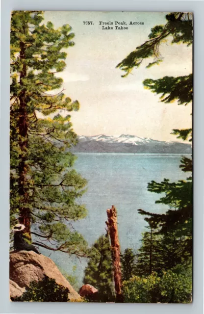 CA-California, Freels Peak, Across Lake Tahoe, Vintage Postcard