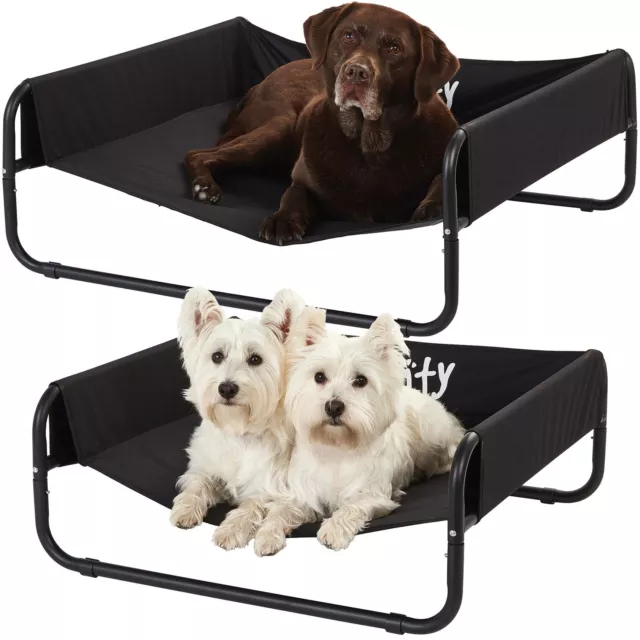 Elevated Dog Bed Cat Pet Chew Resistant Camping Cot Waterproof Indoor & Outdoor