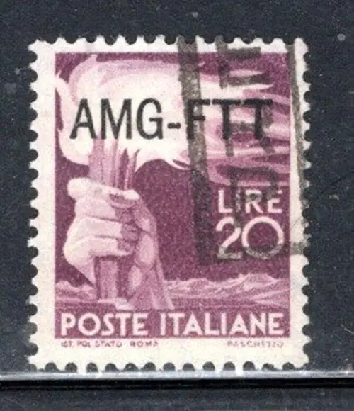 Italy Trieste Post Europe  Overprint A.m.g. F.t.t. Stamp Used Lot 915Aj