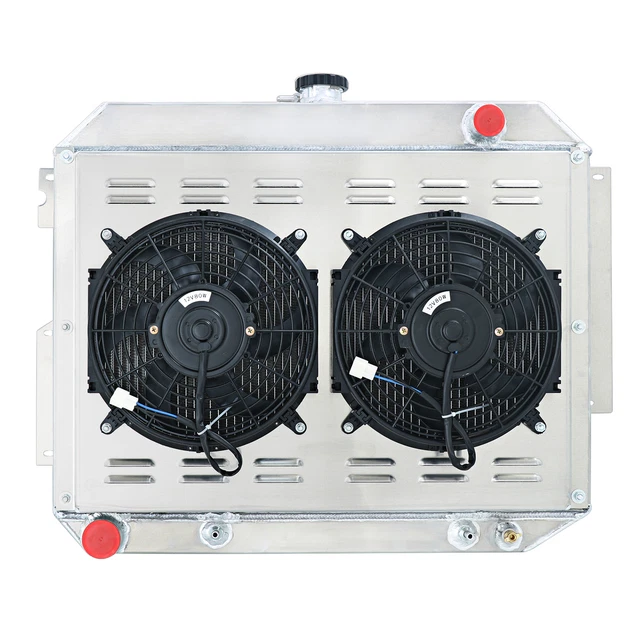 3Row Radiator+Shroud Fan Fit 66-70 Chrysler Imperial Dodge Polara/Plymouth Fury