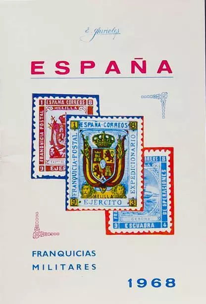 Bibliografía. 1968. CATALOGO DE LOS SELLOS DE FRANQUICIAS POSTALES MILITARES EM