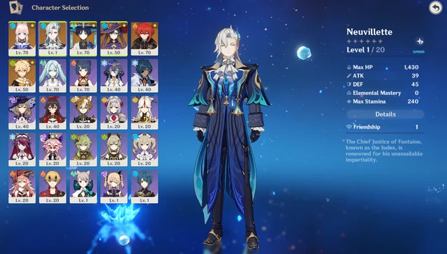 Genshin Impact Account AR 50 | Neuvillette + MORE | NA Server ! GREAT WORTH !