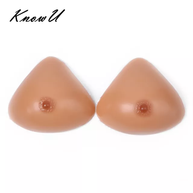 KnowU Triangular Silicone Breast Forms Crossdresser A to FF Cup Boobs Enhancer