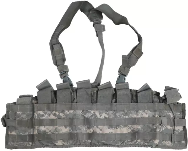 US Army ACU Molle II Tactical Assault Panel TAP Chest Rig Harness Vest UCP