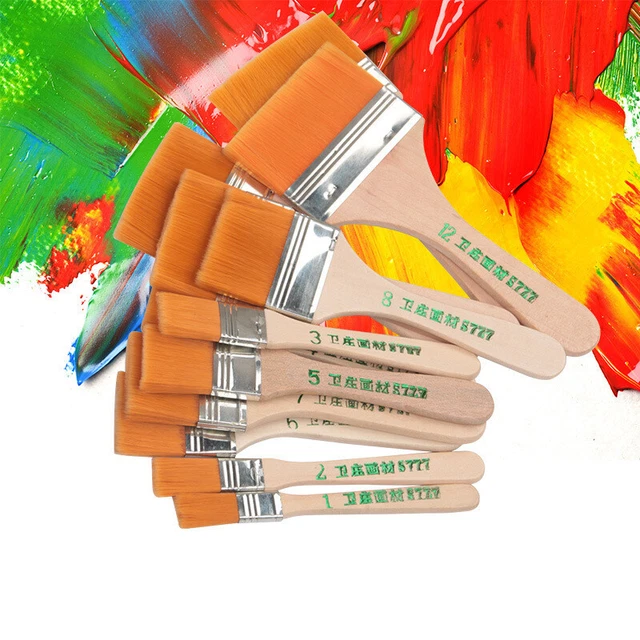 Memory Nylon Paint Brushes Set for Acrylic Oil Drawing Watercolor Brush T.Q1