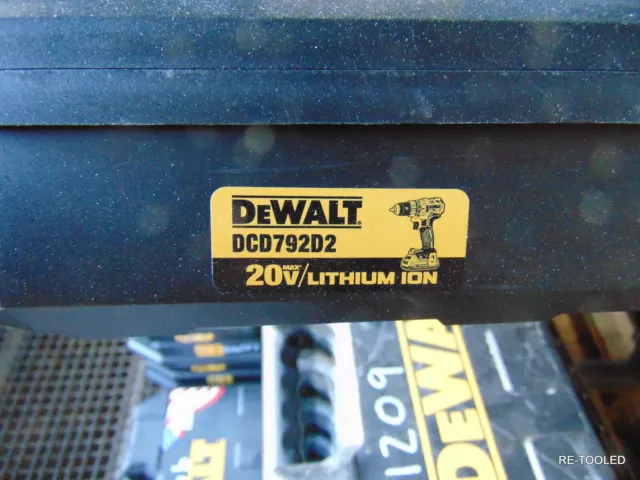 DEWALT DCD792D2 20V MAX XR Brushless Drill/Driver EMPTY Tool Storage Case Box 2