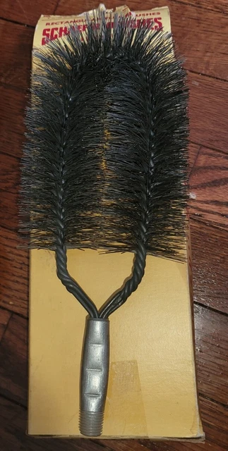 Schaefer Flu Brush Vintage Rectangular 1 3/4 X 4 Imches