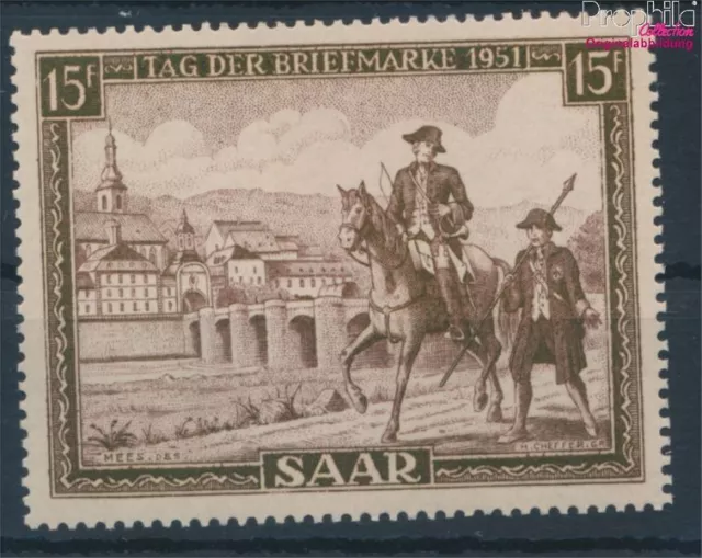 Briefmarken Saarland 1951 Mi 305 postfrisch Pferde (10214035