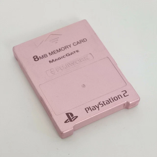 Carte Mémoire PlayStation 2 (PS2) Officielle Rose - 8MB - Occasion En état Fonctionnel