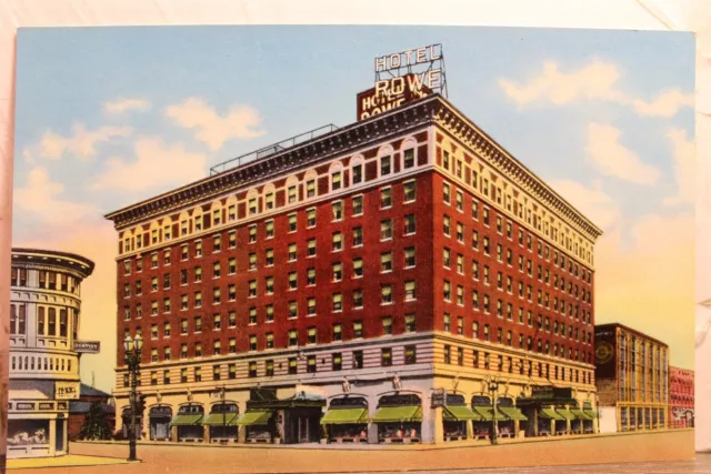 Michigan MI Grand Rapids Hotel Rowe Postcard Old Vintage Card View Standard Post