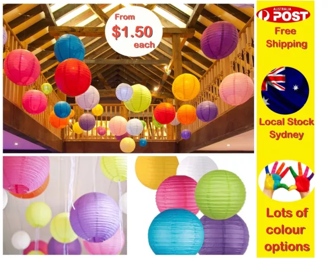 Paper Lanterns for Wedding Party Festival Decoration- Can Mix and Match Colour