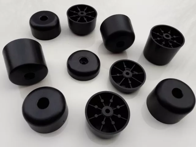 Ø50mm verstärkte Möbelgleiter Höhe 15mm 25mm 28mm 35mm 50mm Kunstoff SEHR STABIL