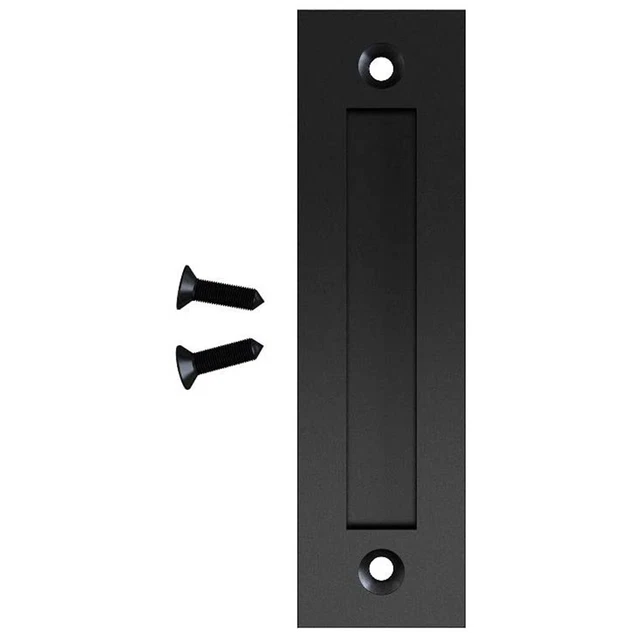 8-3/5 Flat Barn Door Handle Sliding Flush Pull Wood Door Gate Hardware Steel