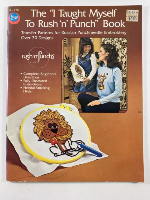 1978 The ""I Taught Myself to Rush 'n' Punch"" libro bucle bordado folleto