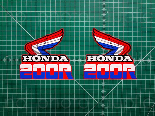 85' 1985 XR 200r xr200r decals tank graphics aufklebers stickers motocross MX