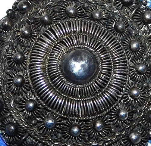 Ancienne Broche Ancien Bijoux Argent Chine ? Japon ? Cambodge ? Indochine ? Asie 2