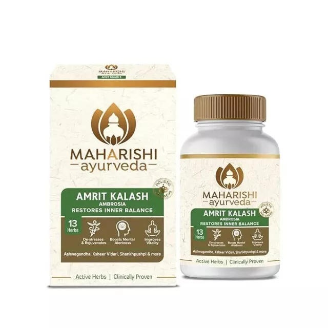 Tabletas de refuerzo de la inmunidad Maharishi Ayurveda Amrit Kalash ambrosía (60 tabletas)