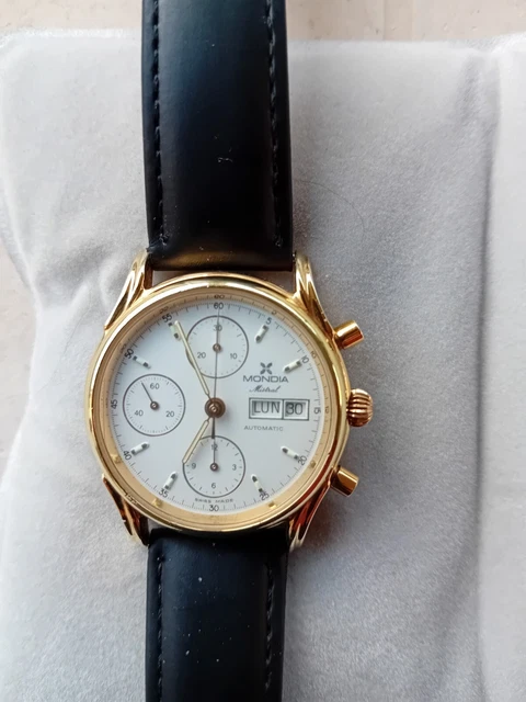 OROLOGIO MONDIA Mistral Cronografo Automatico Giorno e Data ORO EUR 350 00 PicClick IT
