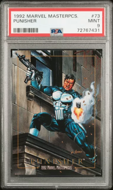 1992 Marvel Masterpieces-Punisher #73-PSA 9-Newly Graded