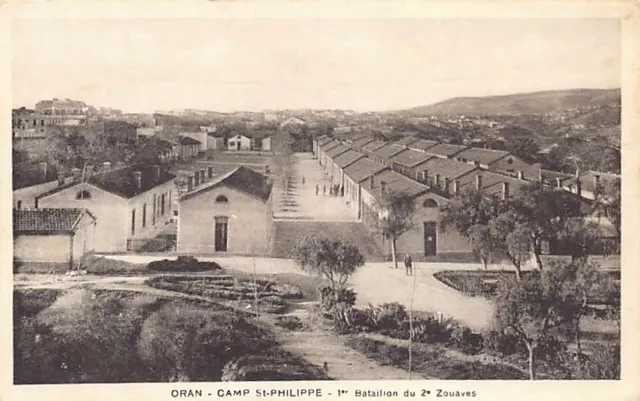 Algérie - ORAN - Camp Saint-Philippe - 1er Bataillon du 2ème Régiment de Zouaves