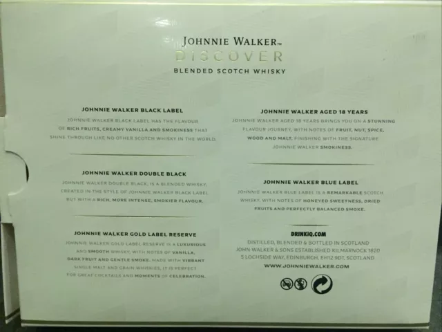 Johnnie Walker Discover Collection, Blended Scotch Whisky, 5x5cl, 40%, OVP 3