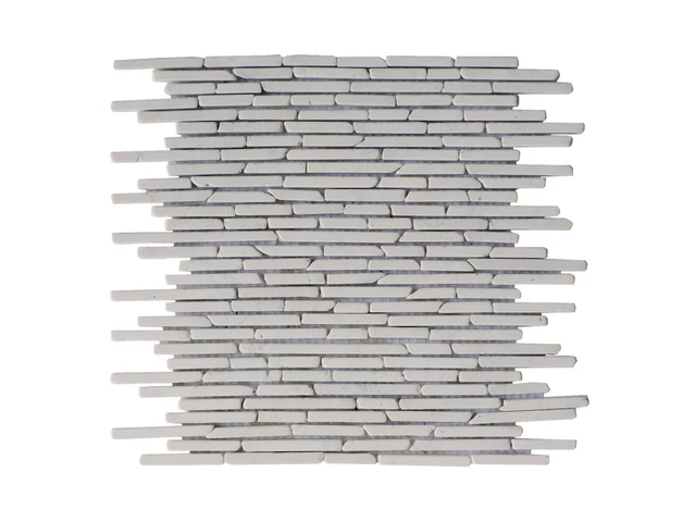 Mosaikfliesen - 1 Pack: 1 m² - Marmor - Cremefarben - MOYALI