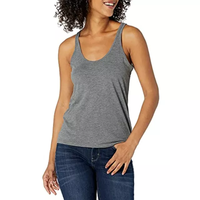 MSRP $28 Alternative Women's Slinky Tank Gray Size Small