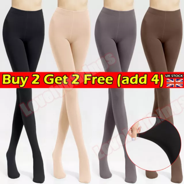 One size Ladies Womens Thick Winter Thermal Leggings Fleece Lined Warm Leggings❤