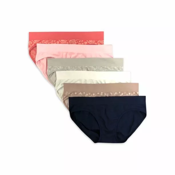 SECRET TREASURES SEAMLESS Hipsters Womens 6Pk Brief Panties Underwear Sz  XXL NEW $15.99 - PicClick