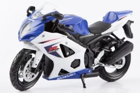 NEWRAY - Moto de 2008 couleur Blanche et grise - SUZUKI GSX R 1000 - 1/12 - N...