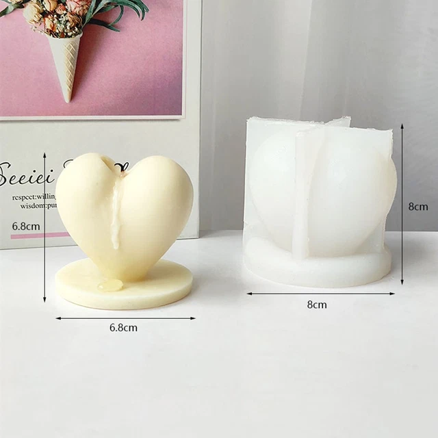 Stampo amore non dannoso 8*8 cm senza crepe regalo flessibile vernice resina liquida