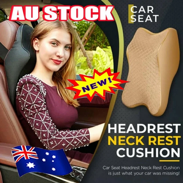 Car Seat Headrest Pad Memory Foam Pillow Head Neck Rest Travel Support Cushion@@