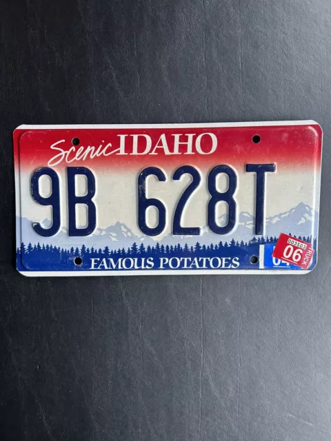 2006 Idaho License Plate 9B 628T Truck Sticker Boundary County