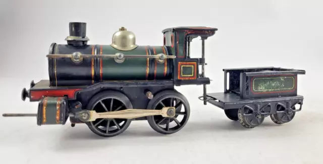 Georges Carette Spur 0 Lokomotive & Tender Uhrwerk uralt