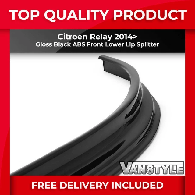 Mercedes Sprinter 2018+ LOWER FRONT ABS GLOSS BLACK SPLITTER BUMPER LIP Add On