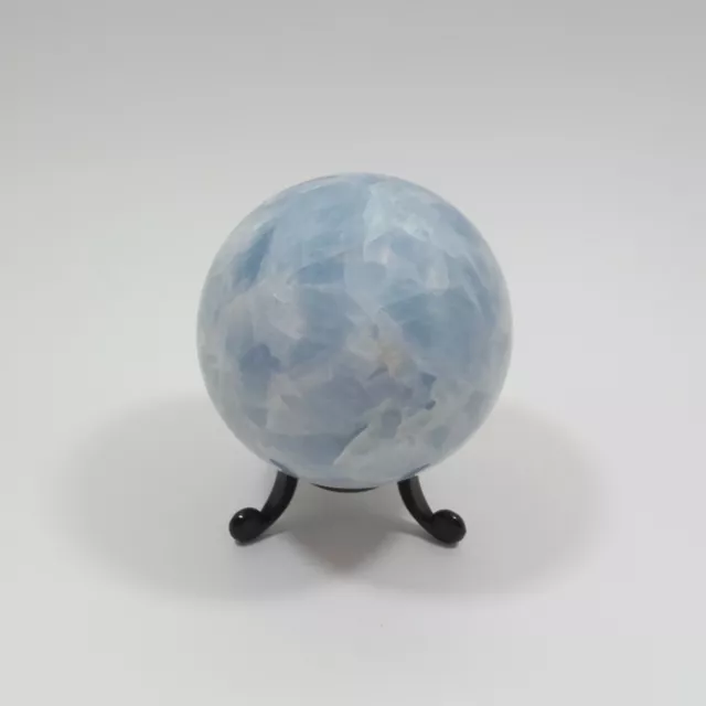 Blue Calcite SPHERE 472g Polished Hand-shaped Natural Crystal Ball  69mm  S0255