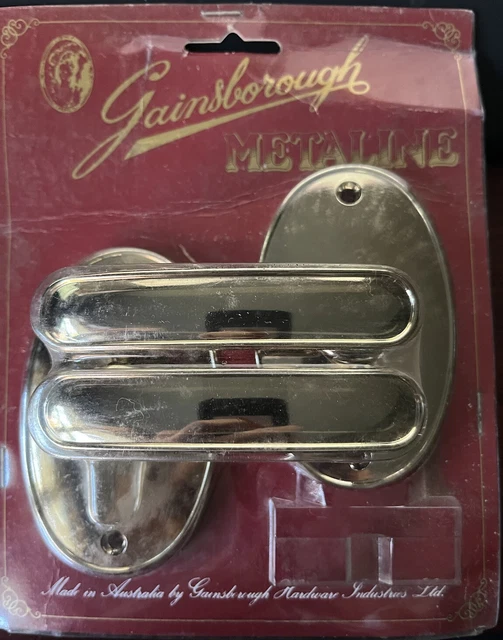 GAINSBOROUGH METALINE BRIGHT Brass Door Handles 45.00 PicClick