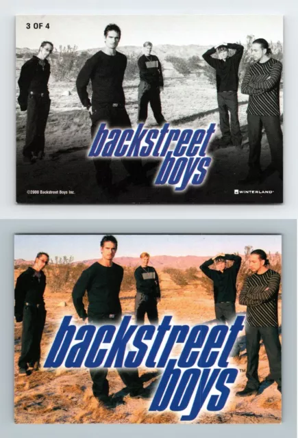 Backstreet Boys Black & Blue #3/4 Winterland 2000 Trading Card