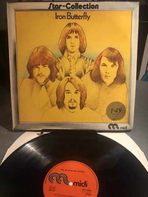 iron butterfly Star Collection vinyl Lp Album Record MIDI Compilation