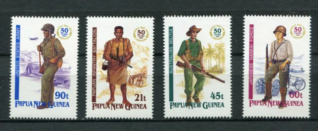 s8614) PAPUA & NEW GUINEA MNH** 1992, World War II 4v
